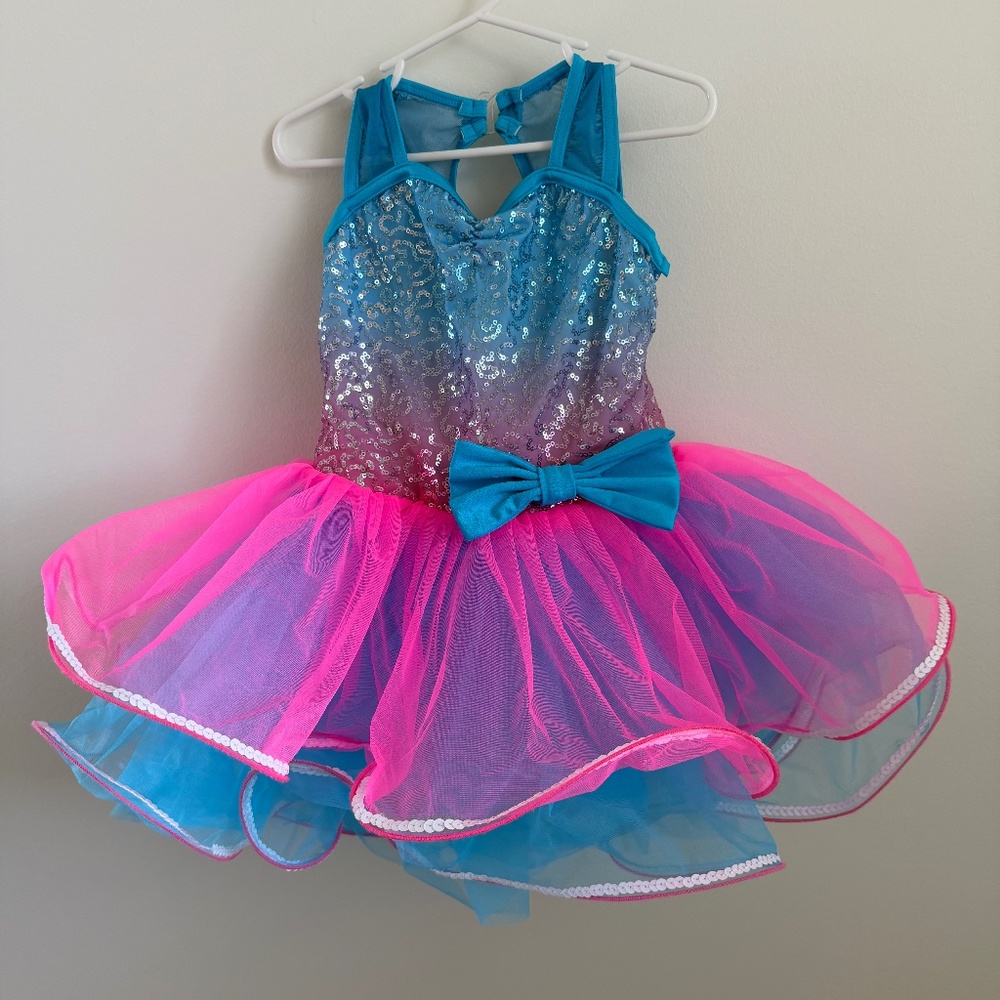 Weissman Pink & Blue Dance Costume, size SC